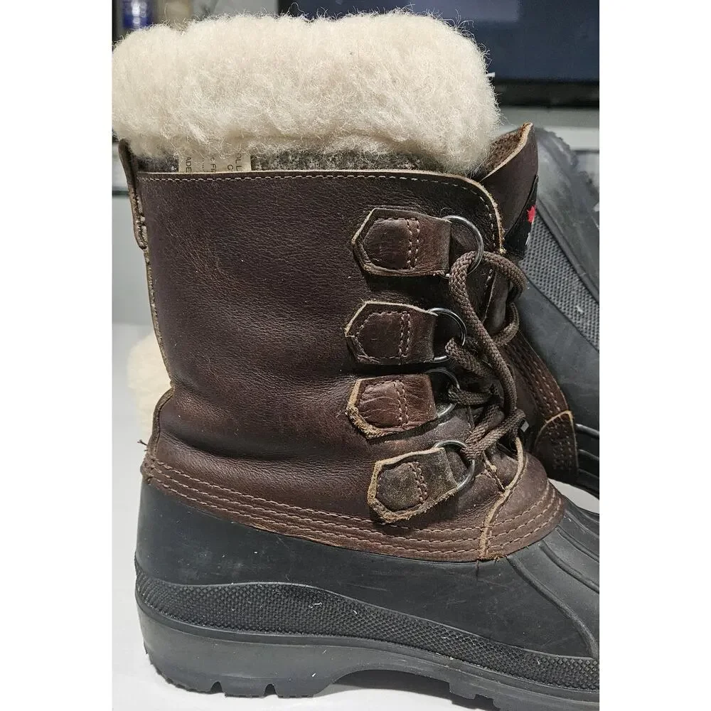 Women's Baffin Leather Waterproof Boots with Wool Liners